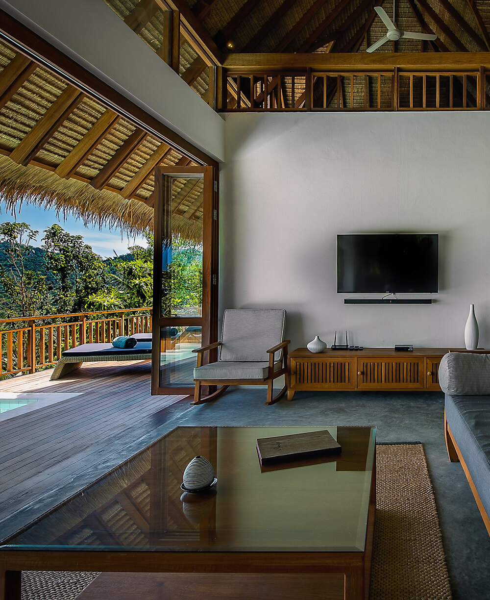Koh Tao Phandara Luxury Villa Neung Living Room spacious Design